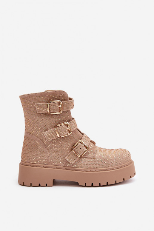 zahriať sa Dámske čižmy S Dekoráciou béžová Ciascia zahriať sa Dámske čižmy S Dekoráciou béžová Ciascia