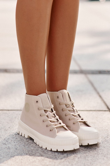 Bežná obuv s čižmami Pre kocku Big Star OO274006 béžová