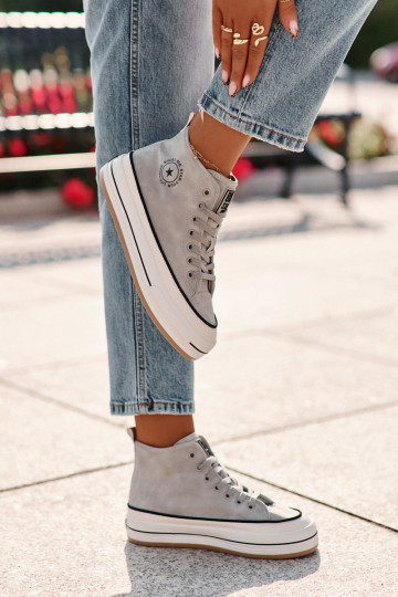 zahriať sa Bežná obuv s platformou Eko Kožené Big Star OO274069 Modrá