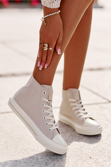 Bežná obuv zahriať sa z eko kože Ružová Big Star OO274933 2