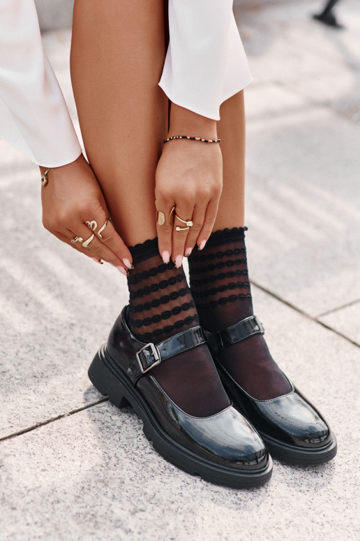 s lakovým efektom topánky Dámske s popruhmi čierna Vinceza 62179 s lakovým efektom topánky Dámske s popruhmi čierna Vinceza 62179