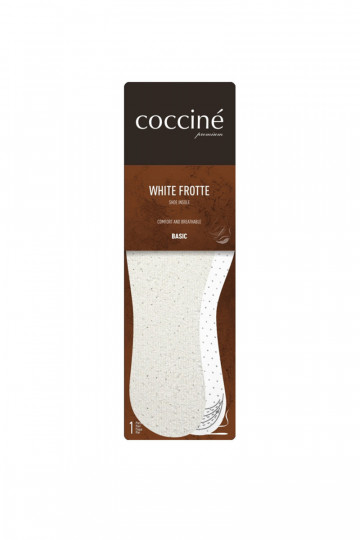 Vložky do topánok Coccine INhite Frotte bavlnené froté na latexovej pene 34-41