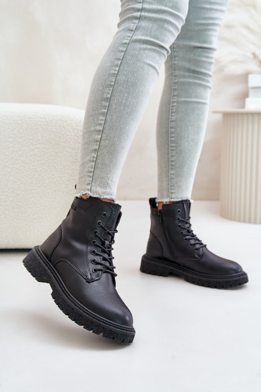 zahriať sa Pracovné členkové topánky Dámske OO274A126 čierna zahriať sa Pracovné členkové topánky Dámske OO274A126 čierna