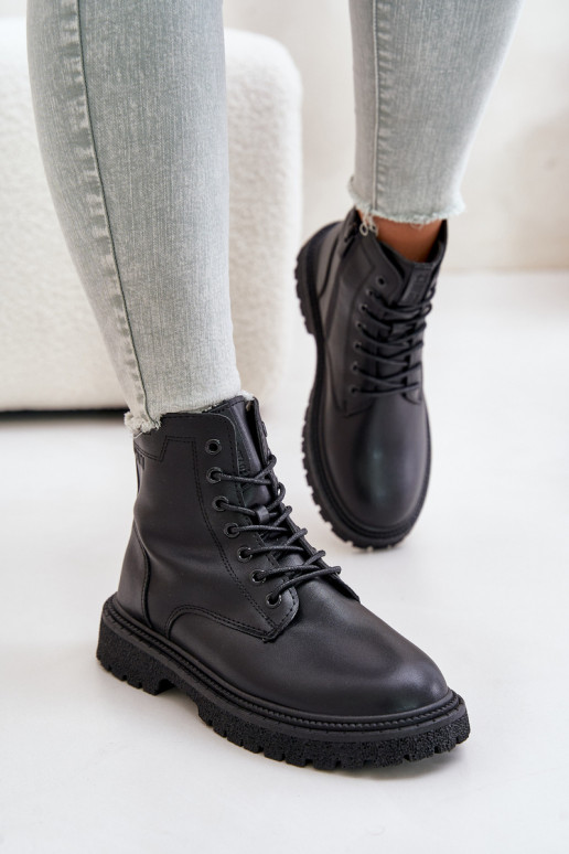 zahriať sa Pracovné členkové topánky Dámske OO274A126 čierna zahriať sa Pracovné členkové topánky Dámske OO274A126 čierna