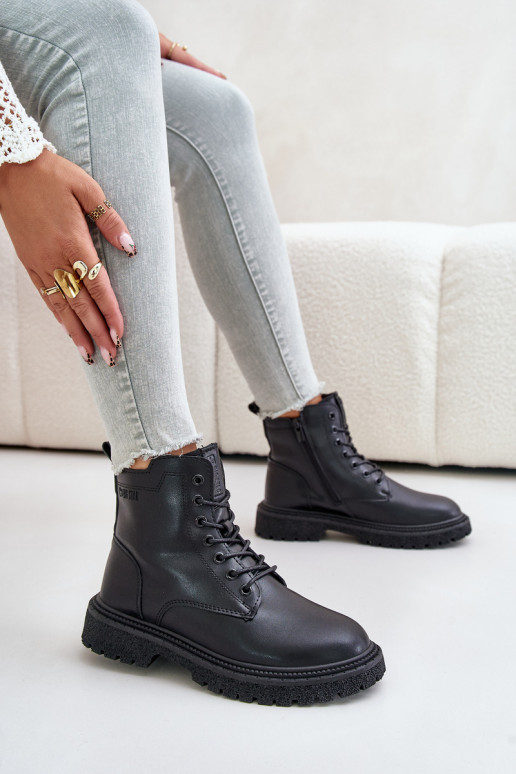 zahriať sa Pracovné členkové topánky Dámske OO274A126 čierna zahriať sa Pracovné členkové topánky Dámske OO274A126 čierna