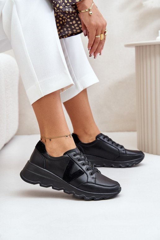 Kožené tenisky Dámske Vinceza 7918 čierna Kožené tenisky Dámske Vinceza 7918 čierna