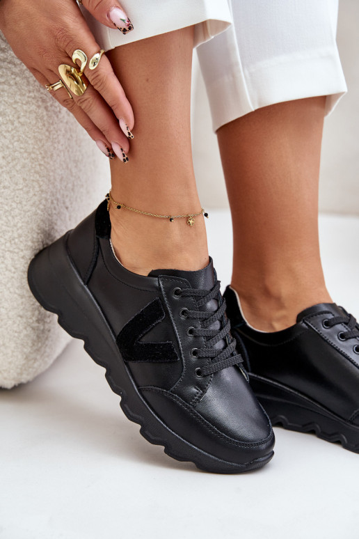 Kožené tenisky Dámske Vinceza 7918 čierna Kožené tenisky Dámske Vinceza 7918 čierna