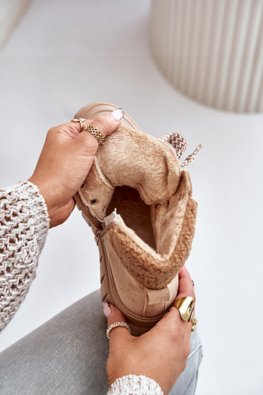 Dámske zahriať sa Čižmy topánky s platformou Hnedá farba Alcyhen Dámske zahriať sa Čižmy topánky s platformou Hnedá farba Alcyhen