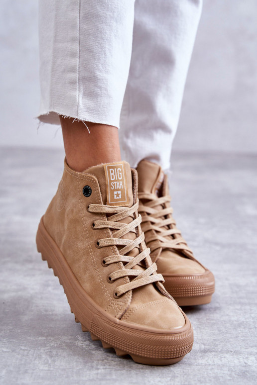 Bežná obuv Big Star Vysoká zahriať sa Hnedá farba GG274072