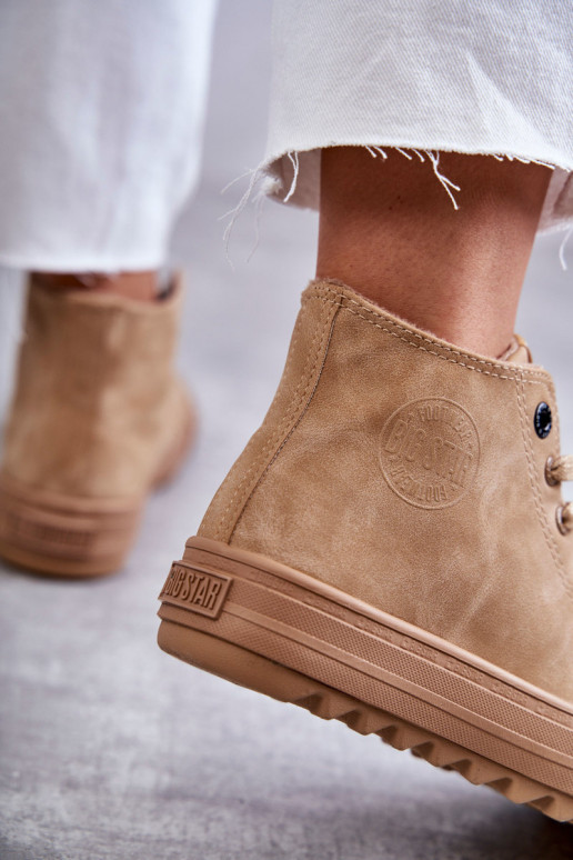 Bežná obuv Big Star Vysoká zahriať sa Hnedá farba GG274072