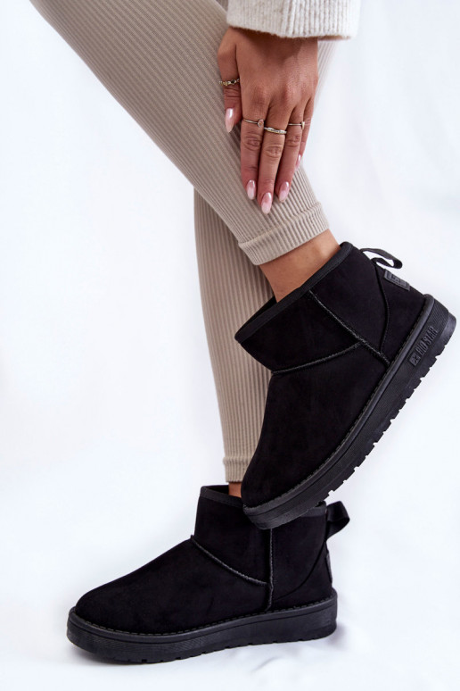 zateplené snehule Big Star KK274288 čiernej farby zateplené snehule Big Star KK274288 čiernej farby