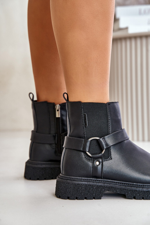 štýlové čižmy zahriať sa Zapnuté Hrad Big Star OO274A128 čierna štýlové čižmy zahriať sa Zapnuté Hrad Big Star OO274A128 čierna