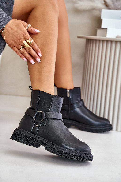 štýlové čižmy zahriať sa Zapnuté Hrad Big Star OO274A128 čierna štýlové čižmy zahriať sa Zapnuté Hrad Big Star OO274A128 čierna