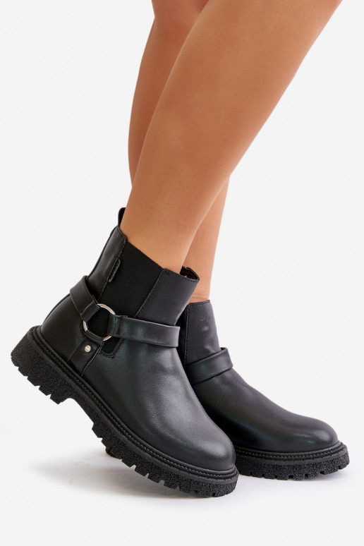 štýlové čižmy zahriať sa Zapnuté Hrad Big Star OO274A128 čierna štýlové čižmy zahriať sa Zapnuté Hrad Big Star OO274A128 čierna