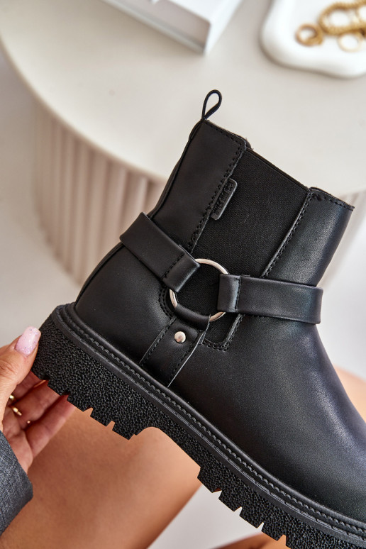 štýlové čižmy zahriať sa Zapnuté Hrad Big Star OO274A128 čierna štýlové čižmy zahriať sa Zapnuté Hrad Big Star OO274A128 čierna