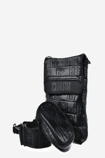 s lakovým efektom Kabelka Kabelka Big Star OO574144 čierna 2