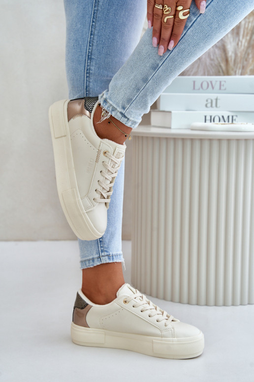 zahriať sa Bežná obuv s platformou Big Star OO274A454 béžová zahriať sa Bežná obuv s platformou Big Star OO274A454 béžová