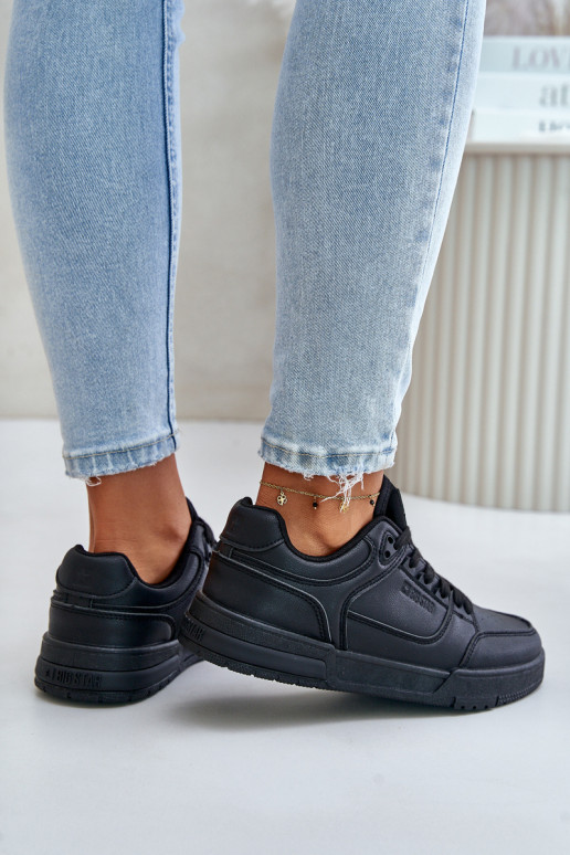 Tenisky model obuvi Dámske Big Star OO274A551 Hi-Poly System čierna