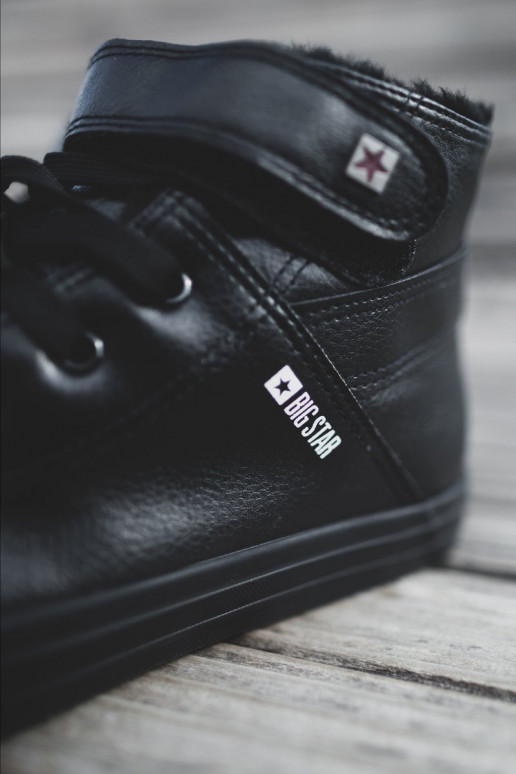 Pánske topánky na voľný čas Big Star zahriať sa čierna Y174020FIN Pánske topánky na voľný čas Big Star zahriať sa čierna Y174020FIN