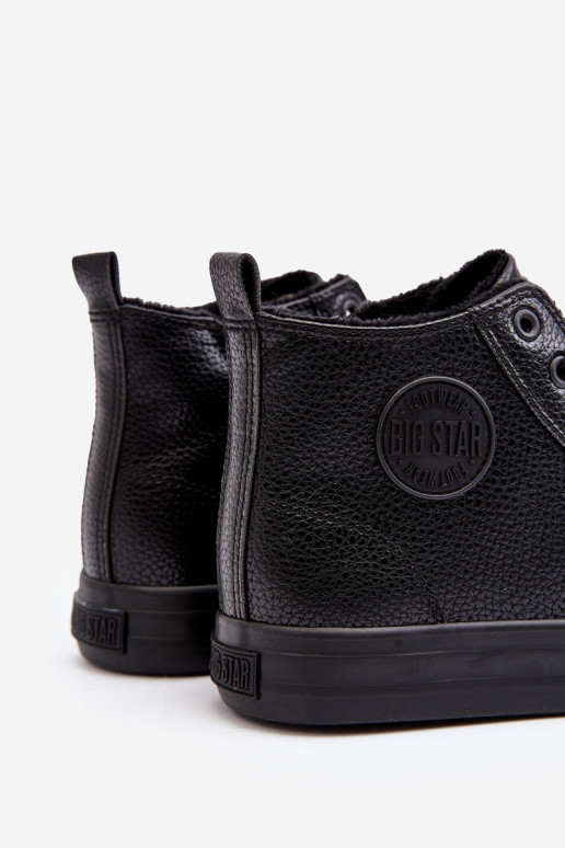 zahriať sa pre mužov bežná obuv so zipsami čierna Big Star MM174012 zahriať sa pre mužov bežná obuv so zipsami čierna Big Star MM174012