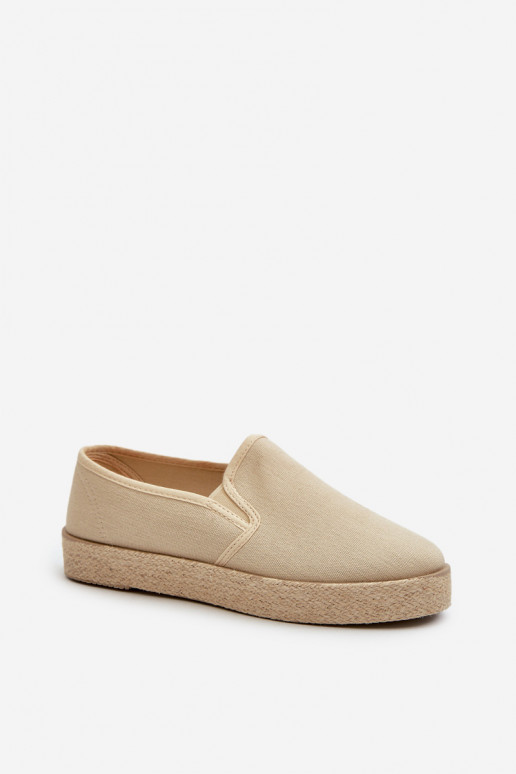 Espadrilky s platformou béžové Naloenma Espadrilky s platformou béžové Naloenma
