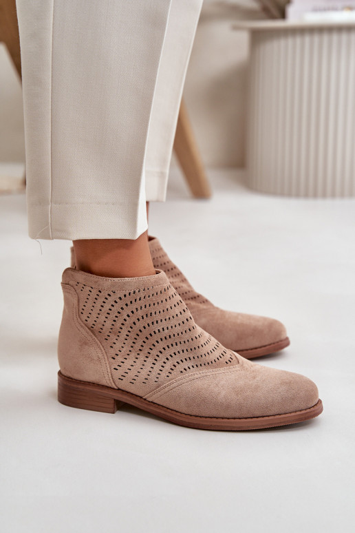 Dámske ažurové podpätky na širokom...