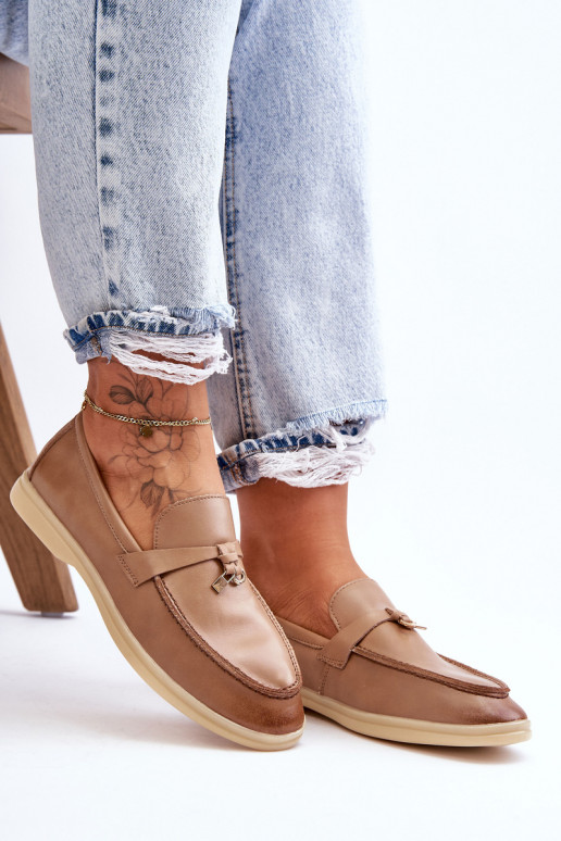 Dámske klasické mokasíny v hnedej... Dámske klasické mokasíny v hnedej...