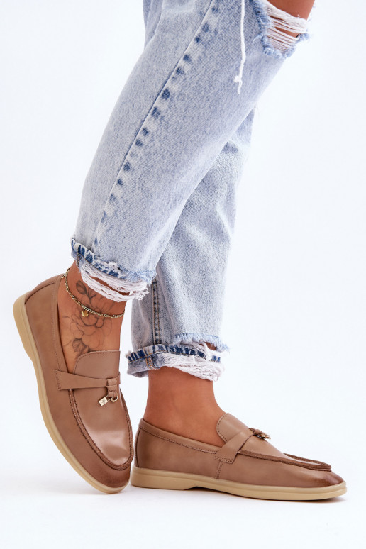 Dámske klasické mokasíny v hnedej... Dámske klasické mokasíny v hnedej...