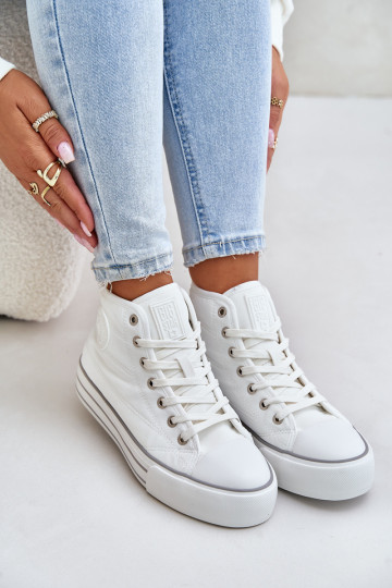 zahriať sa Bežná obuv s platformou OO274A473 biela farba