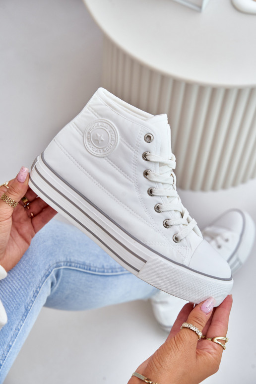 zahriať sa Bežná obuv s platformou OO274A473 biela farba zahriať sa Bežná obuv s platformou OO274A473 biela farba