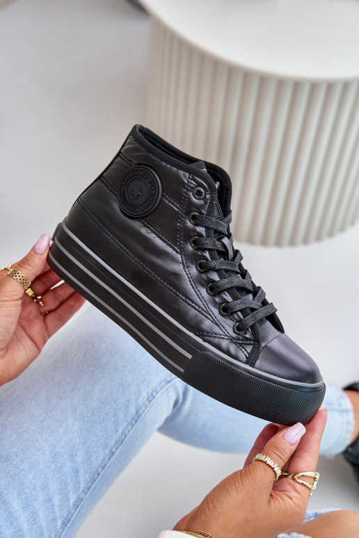 zahriať sa Bežná obuv s platformou OO274A471 čierna zahriať sa Bežná obuv s platformou OO274A471 čierna