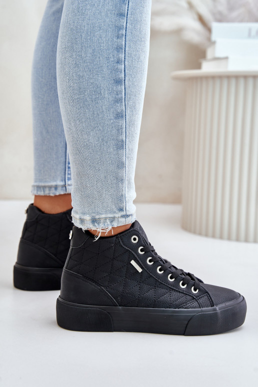 zahriať sa Bežná obuv Z Przeszyciami Big Star OO274A480 čierna zahriať sa Bežná obuv Z Przeszyciami Big Star OO274A480 čierna