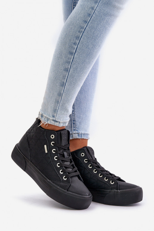 zahriať sa Bežná obuv Z Przeszyciami Big Star OO274A480 čierna zahriať sa Bežná obuv Z Przeszyciami Big Star OO274A480 čierna