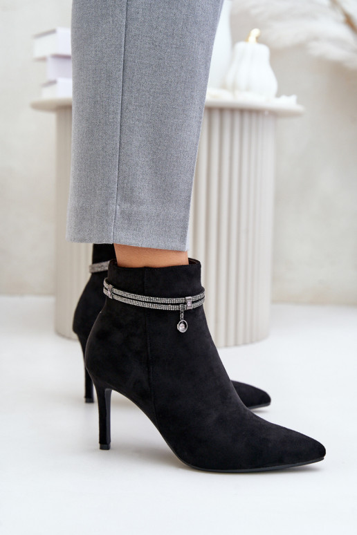 zahriať sa Čižmy s tenkými podpätkami so zdobenými podpätkami z eko semišuoIne Vinceza 16469 čierna zahriať sa Čižmy s tenkými podpätkami so zdobenými podpätkami z eko semišuoIne Vinceza 16469 čierna