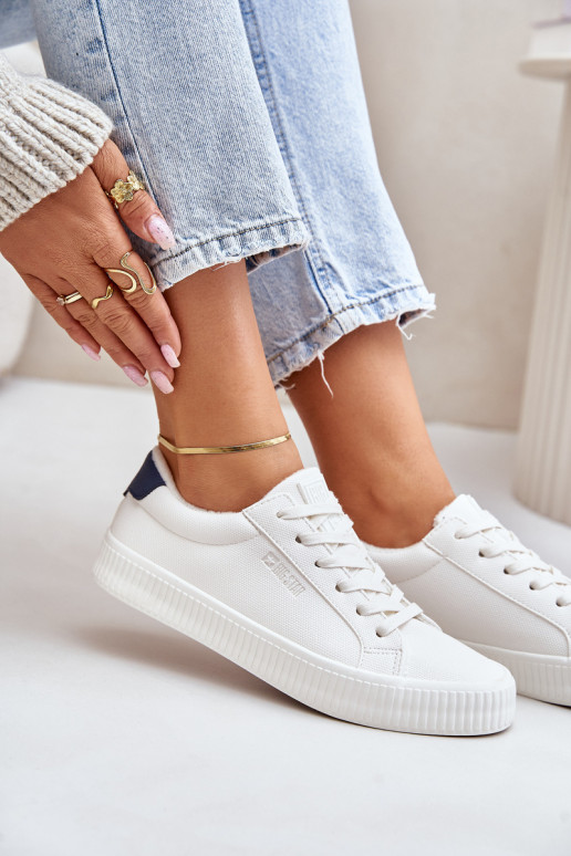 zahriať sa Bežná obuv Big Star OO274A460 biela farba