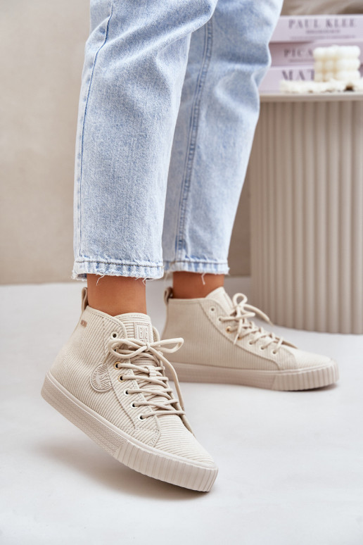 zahriať sa Zamatová Bežná obuv Big Star OO274771 Hi-Poly System béžová zahriať sa Zamatová Bežná obuv Big Star OO274771 Hi-Poly System béžová