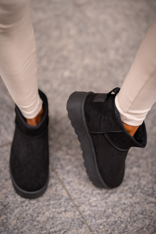 Snehule s platformou Big Star OO274A099 čiernej farby Snehule s platformou Big Star OO274A099 čiernej farby