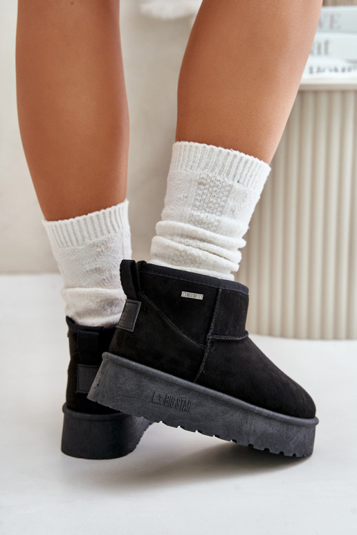 Snehule s platformou Big Star OO274A099 čiernej farby Snehule s platformou Big Star OO274A099 čiernej farby