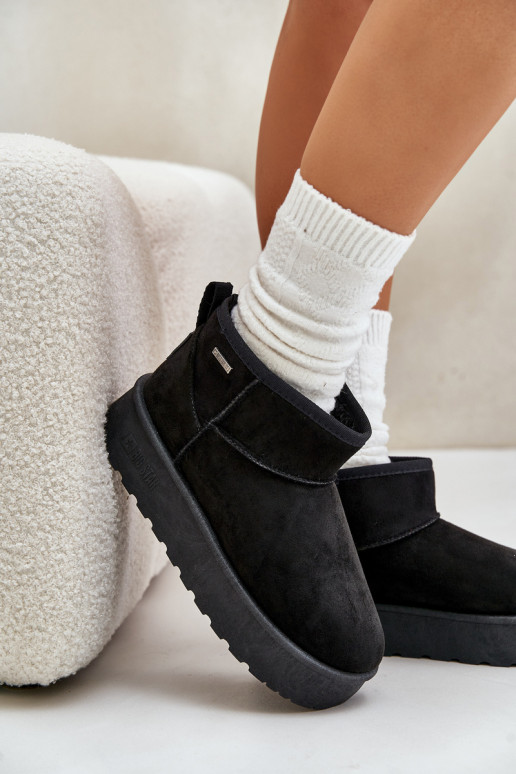 Snehule s platformou Big Star OO274A099 čiernej farby Snehule s platformou Big Star OO274A099 čiernej farby