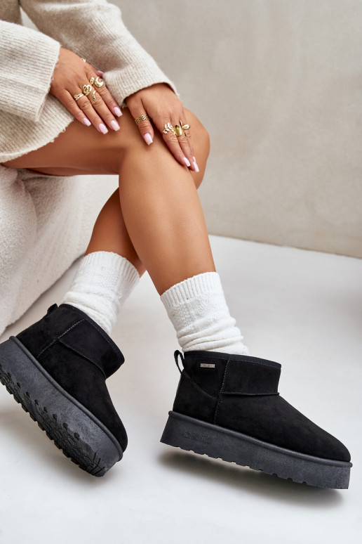 Snehule s platformou Big Star OO274A099 čiernej farby Snehule s platformou Big Star OO274A099 čiernej farby