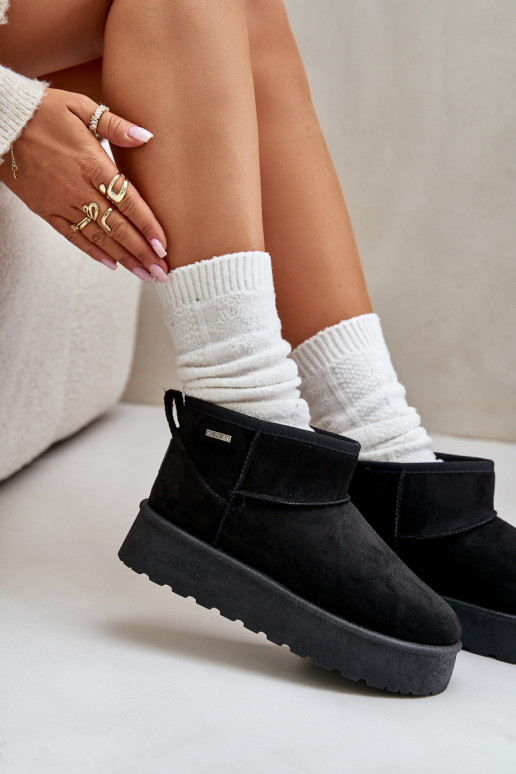 Snehule s platformou Big Star OO274A099 čiernej farby Snehule s platformou Big Star OO274A099 čiernej farby