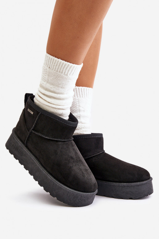 Snehule s platformou Big Star OO274A099 čiernej farby Snehule s platformou Big Star OO274A099 čiernej farby