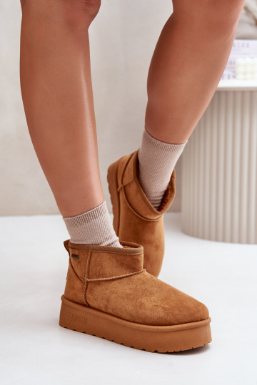 Nízka Snehule s platformou Big Star OO274A098 Hnedá farba