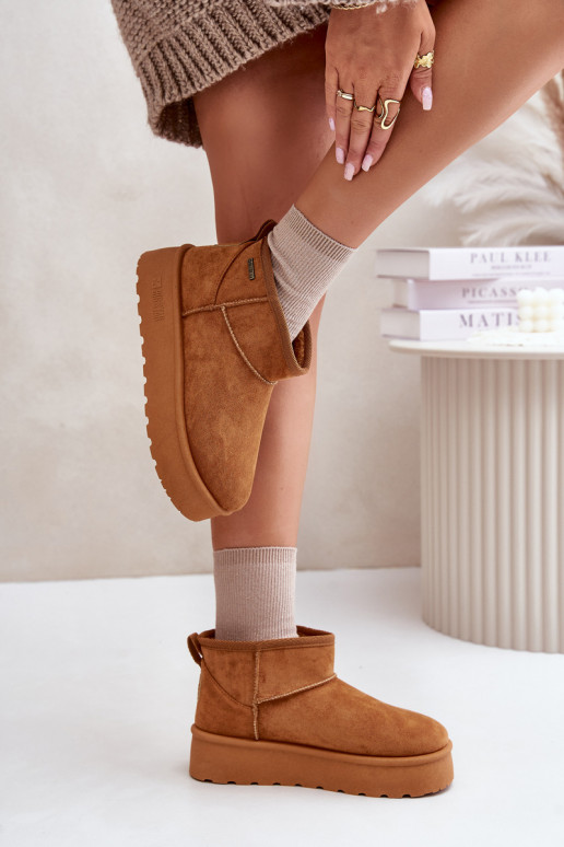 Nízka Snehule s platformou Big Star OO274A098 Hnedá farba Nízka Snehule s platformou Big Star OO274A098 Hnedá farba