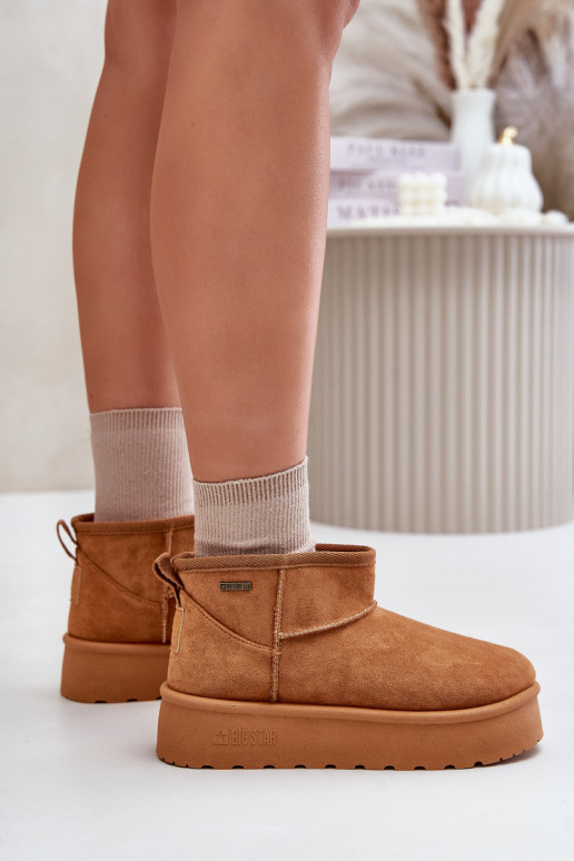 Nízka Snehule s platformou Big Star OO274A098 Hnedá farba Nízka Snehule s platformou Big Star OO274A098 Hnedá farba