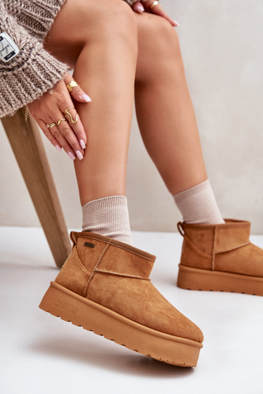 Nízka Snehule s platformou Big Star OO274A098 Hnedá farba Nízka Snehule s platformou Big Star OO274A098 Hnedá farba