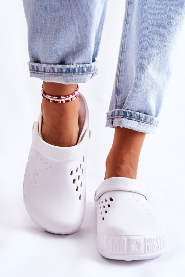 Ľahké papuče Big Star white 2