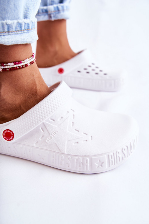 Ľahké papuče Big Star white Ľahké papuče Big Star white