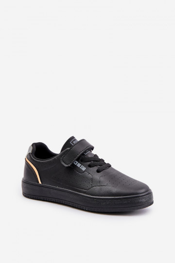Detská bežná obuv so zapínaním na suchý zips Big Star OO374004 black