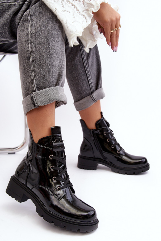 Dámske lakované podpätky na zips... Dámske lakované podpätky na zips...